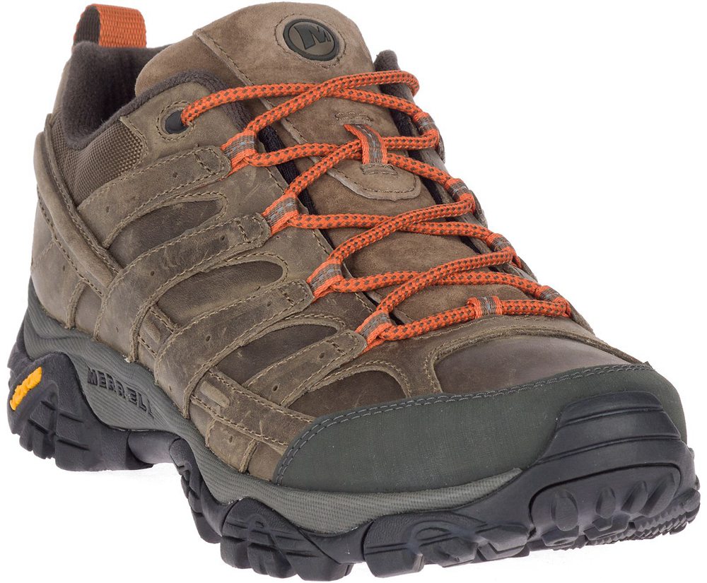 Merrell Hiking Shoes Brown - Moab 2 Prime Wide Width - Mens 61DYWFXGH